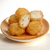 Frozen seafood tofu pieces with smooth texture
