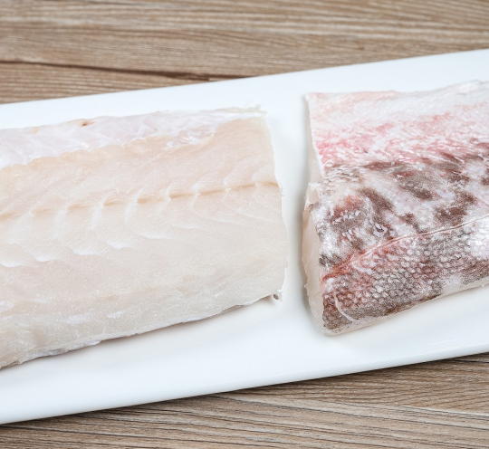 Frozen Ling portion fish with firm, dense texture—great for dishes that require the fish to hold its shape during cooking.
