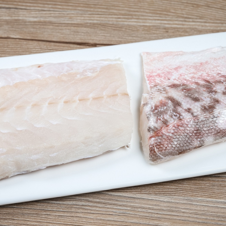 Frozen Ling portion fish with firm, dense texture—great for dishes that require the fish to hold its shape during cooking.