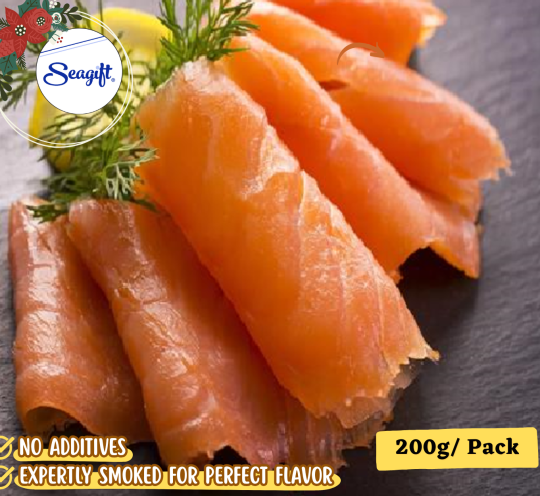 Frozen Smoked Salmon – Rich flavor, tender texture, and ready to enjoy in salads, sandwiches, or gourmet dishes or festive celebration
