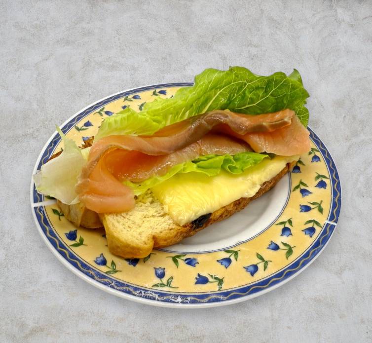 frozen smoked salmon sandwich conveniently ready to eat delight