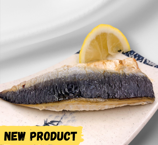 Frozen saba fillet suitable for grilling and pan-frying