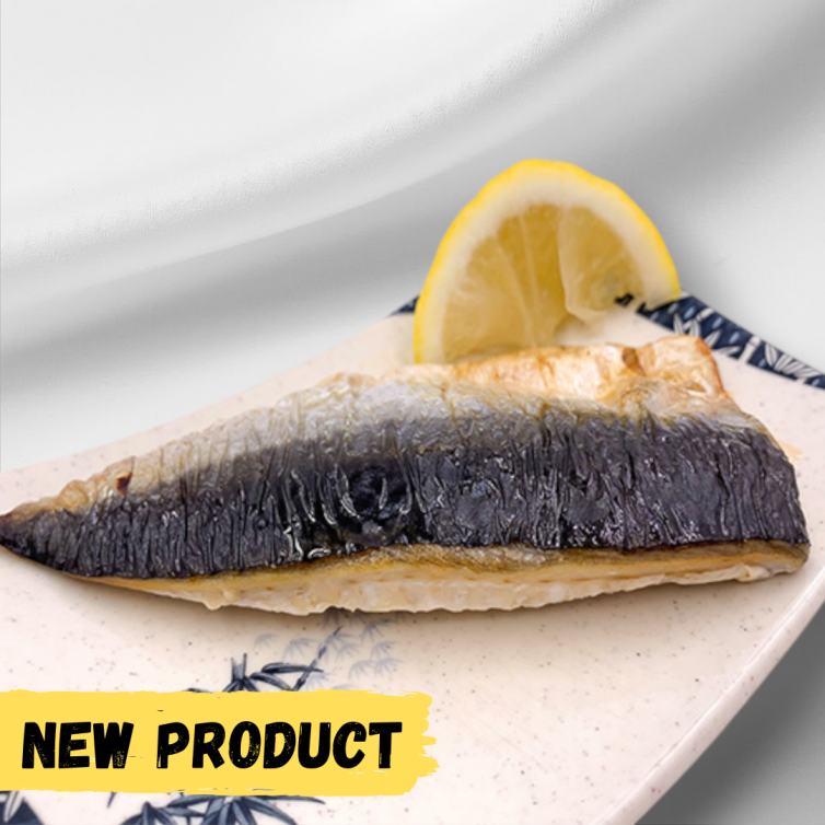 Frozen saba fillet suitable for grilling and pan-frying